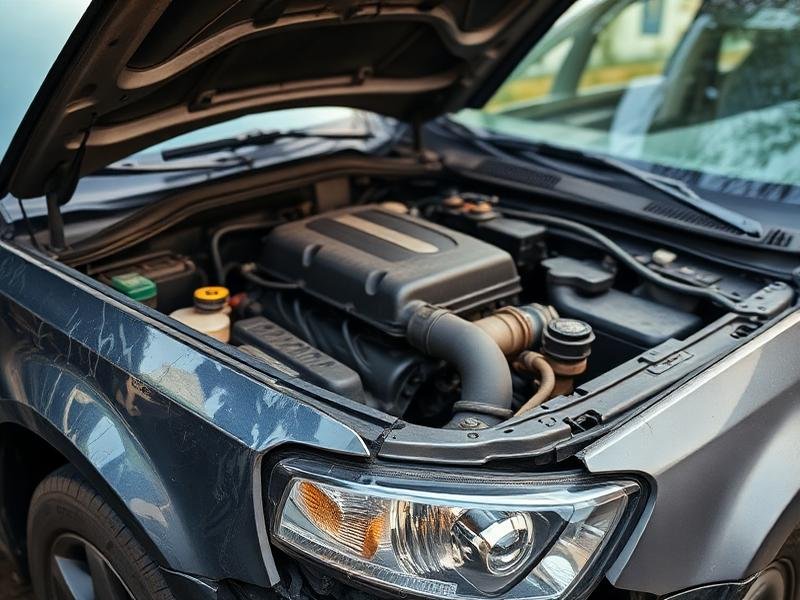 Auto mit Motorschaden